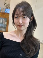 ライン(LINE)&nbsp;韓国風/レイヤー/前髪カット/オリーブ/透明感/ハッシュカット