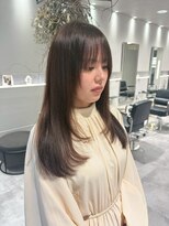 ログ(log)&nbsp;透明感カラー　艶カラー　レイヤーカット　髪質改善　顔周り