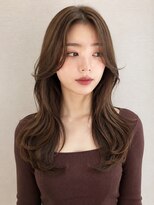 モト 船橋(moto)&nbsp;韓国ロングレイヤー顔周りカット上品艶髪オリーブベージュ船橋