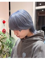 ベレーザ 川越(Beleza)&nbsp;川越_ブルーアッシュブリーチカラーセンターシャドウマッシュ