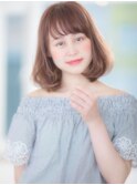 【VIALA 自由が丘】フェミニン×ミディアムボブ