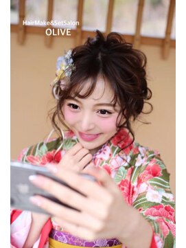 オリーブ(OLIVE) 【オリーブ】袴着付け&ヘアセット