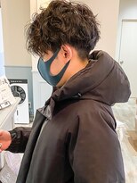 フレーム なんば店(FRAME) ショートマッシュスパイラルパーマ外ハネパーマ刈り上げツーブロ