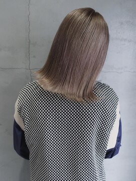 ルアウハク 梅田(LUAU Haku) 【stylist 中村】ミルクピンクベージュボブ