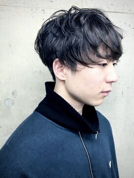 ジュネス(JUNES) 前下がりアンニュイマッシュパーマスタイル