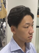 東京バーバー日本橋ビジネスマン刈り上げ7:3ショート