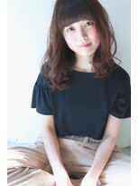 コンビネーション(combination)&nbsp;デジタルパーマ　ラウンドバング　ナチュラルブラウンカラー01