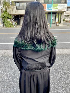 ジョージ(Jo-Ji) 【武藤裕也】映えるモスグリーン◎裾カラー◎韓国風カラー◎