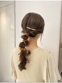 ヘアアクセサリーでオシャレ見え♪【プチアレンジ】