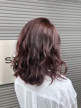 スタイル(STYLE) ミディアムボブ　ピンクブラウン