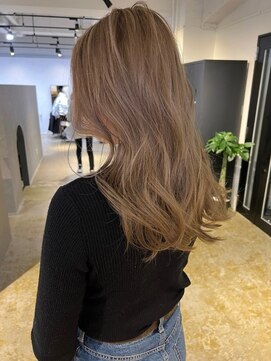 メリー オオサカ(Merly Osaka) まろやか中明度バレイヤージュ_マロンベージュ_