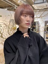 ノーム(norm)&nbsp;ピンクベージュ/前上がりボブ/レイヤーボブ/ショートボブ