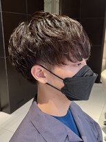 ルルディ バイ アフロディーテ銀座(luludi by APHRODITE) サーフカール/ブルーブラック/フェザーパーマ/銀座