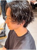 波巻きスパイラル センターパート 波巻きパーマ 横浜