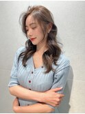 韓国ヘア似合わせレイヤーカット前髪顔周りカット大人美人◎