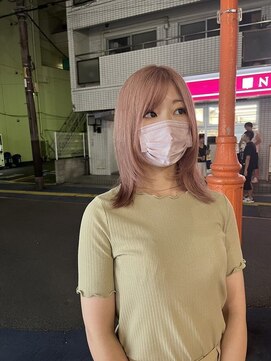 リミットバイアフィナー 大宮店(limit by Afinar) pail pink×外ハネウルフ