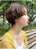 ＃襟足スッキリ＃ショート＃ニュアンス＃ブラウン
