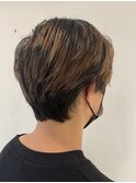 ガイルヘア 韓国 サイドパート ハンサムショート 千歳烏山