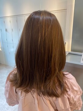 ジーナ 船橋(Zina) 髪質改善＊くびレイヤーピンクベージュ＊美髪【Zina船橋】