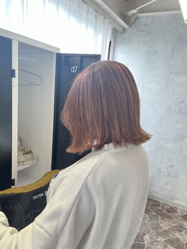 アフィナー 上大岡(Afinar) ブリーチベース　ピンクベージュ