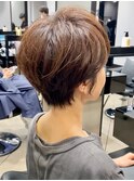 40代50代60代白髪マッシュショートボブ大人美人くびれ髪質改善