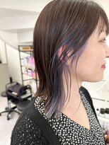 フレイムス ヘアアンドリラックス 大宮東口店(Frames) インナーカラー×ミディアムボブ
