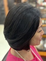 リベーヌプラス 絶壁解消/ひし形/くびれ/斜めバング/60代50代40代/ミセスヘア8A