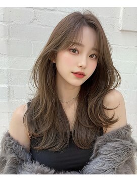 オリジンズヘアーセカンド 守谷店(Origins hair 2nd) くびれヘア×ベージュ系白髪ぼかしカラー×BYKARTE TR