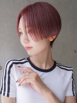 カライング(ing) 大人可愛い20代30代40代黒髪前下がりひし形小顔ボブ丸みショート