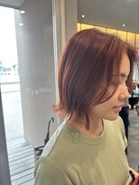 ラグ(rug)&nbsp;前下がりボブ切りっぱなし外ハネ