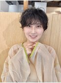20代小顔マッシュショート/シースルーバング/透明感ヘアカラー