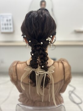 ヘアセットサロン サロンエイミー(salon aemii) ツイン編み下ろし