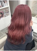 ピンク/裾カラー
