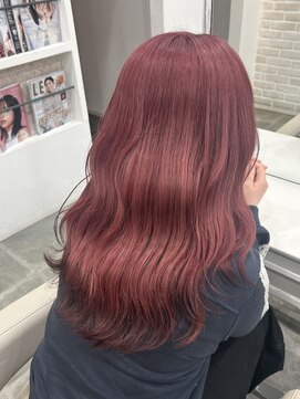 if ピンク/裾カラー