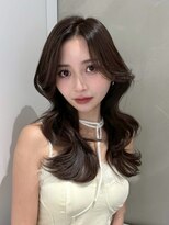 エヌ 大阪梅田店(enu)&nbsp;【大阪梅田】オリーブベージュ×韓国風くびれ巻き