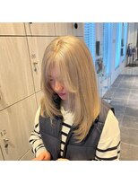 アース 郡山コスモス通り店(HAIR&MAKE EARTH)&nbsp;ミルクティーベージュレイヤー