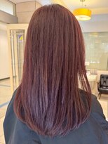 ビューティシモ 所沢(Beautissimo)&nbsp;レッドカラー ロングレイヤー ダブルカラー 髪質改善 20代