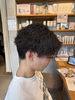メンズクル(men's quru.)&nbsp;波巻きパーマ波巻きツイストスパイラルパーマセンターパート勝川