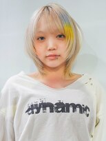 アルバム 新宿(ALBUM SHINJUKU) 前髪カットくびれミディホワイトベージュブリーチ_F21742