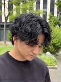 リバースセンターパート/ニュアンスパーマ/ダウンバング/MEN'S◎