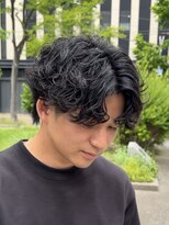 ノイセルヘアー(Noisyle Men's hair) リバースセンターパート/ニュアンスパーマ/ダウンバング/MEN'S◎