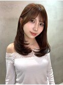 イメチェン大人ピンクベージュショート仙台レイヤーカット韓国