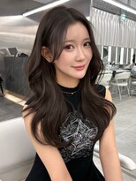 マウルルナ(MAEUL luna)&nbsp;韓国レイヤー　くびれ巻き　グレージュ