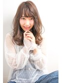 こなれ感のある外ハネ×シースルーバング!    森脇