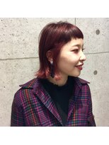 ヘアサロン ドットプラス 町田店(dot. plus)&nbsp;サロンワーク×インナーチェリレッドカラー1【dot.plus町田】