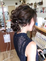 コジック ヘアアンドアイ(Cogic hair & eye)&nbsp;ナチュラル大人可愛い結婚式お呼ばれイベントヘアアレンジ
