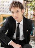 デコ出し＆ハイトーンのモテ束感マッシュb戸頭10代20代30代