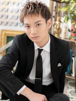 カバーヘア イヴ 戸頭店(COVER HAIR EVE)&nbsp;デコ出し＆ハイトーンのモテ束感マッシュb戸頭10代20代30代