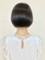 クオリス 上板橋店(QUALIS) 刈り上げ★ショートボブ 前下がり つやボブ ラベンダー 大人女子