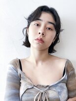 アイティーバイアルバム 藤沢店(IT by ALBUM) 韓国風外ハネミニボブ_カーキグレージュマッシュショート_58005